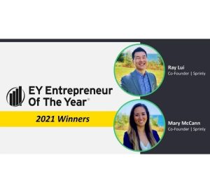 EY EOY Winner - Mary McCann and Ray Lui, Co-Founders Sprinly