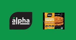 Alpha® Foods Launches Chik'n & Maple Waffle Breakfast Sandwich