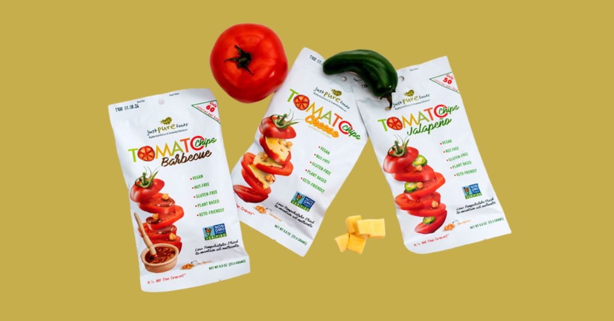 Just Pure Foods Delivers Nutritious & Delicious Tomato Chips