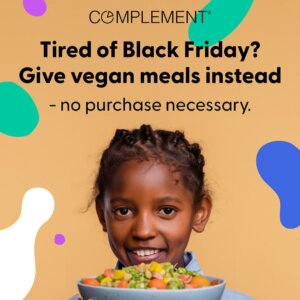 complement black friday vegan meals food for life global